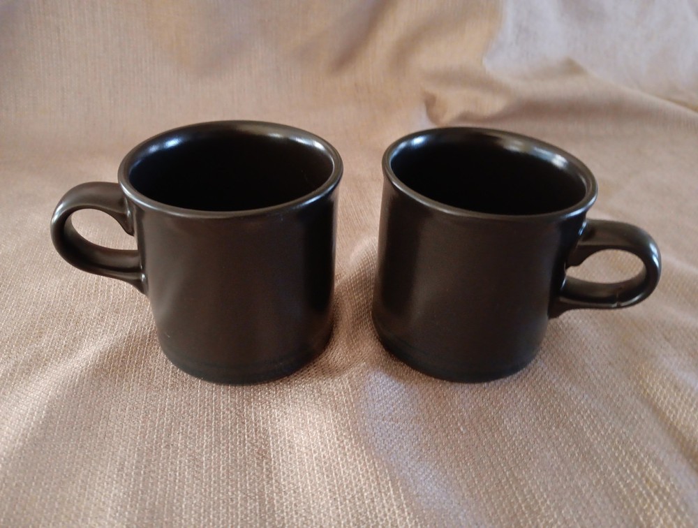 Pfaltzgraff Cup Set 2 Midnight Sun Flat Coffee Tea