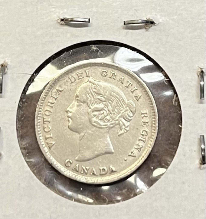 1896 canada 5 cents - High Grade!