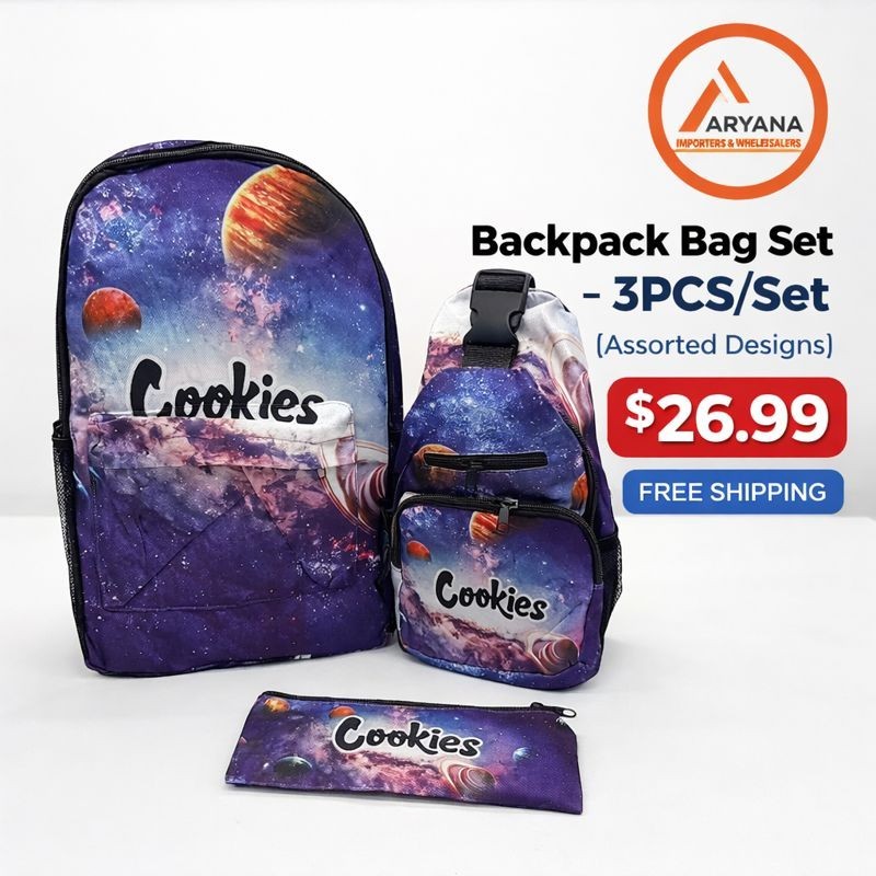Backpack Bag Set – 3PCS/Set (Assorted Designs)