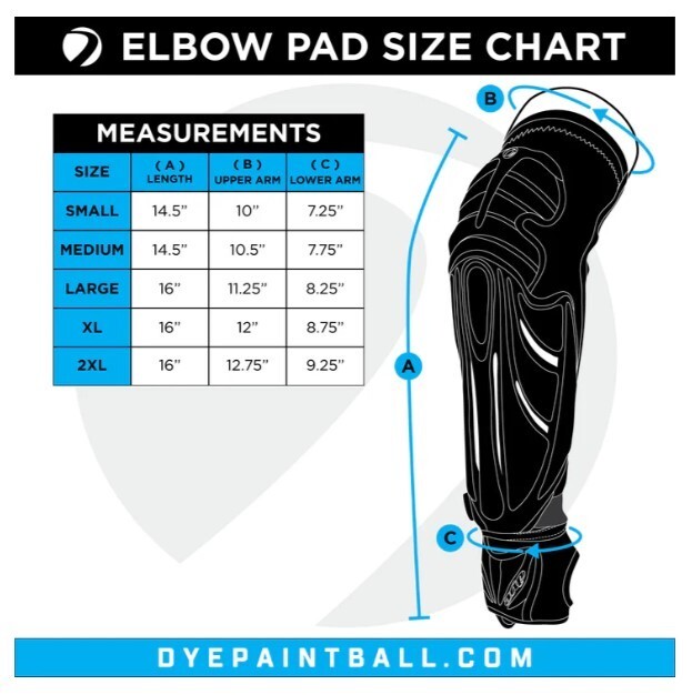 Dye Performance Elbow Pads - Dyecam Cyan - XL