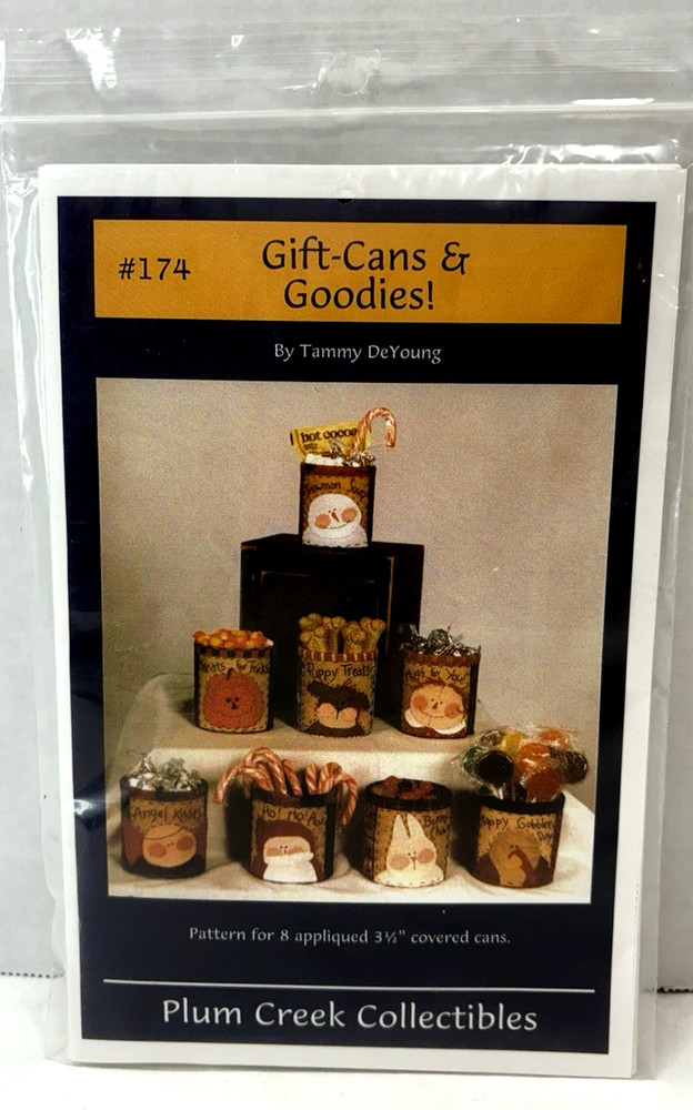 Gift Cans & Goodies Primitive Applique Gift Pattern