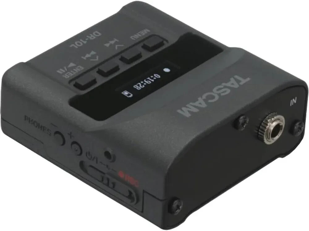 Tascam DR-10L Digital Recorder with Lavalier Microphone Bundle Including 2 32GB