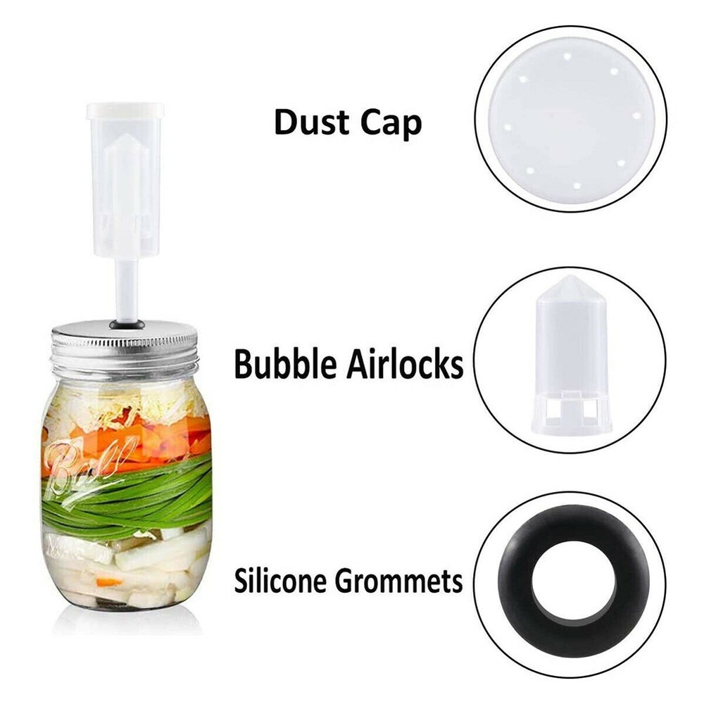 Prevent Spoilage and Keep Your Fermentation Safe with 2 Pack Air Lock Kit