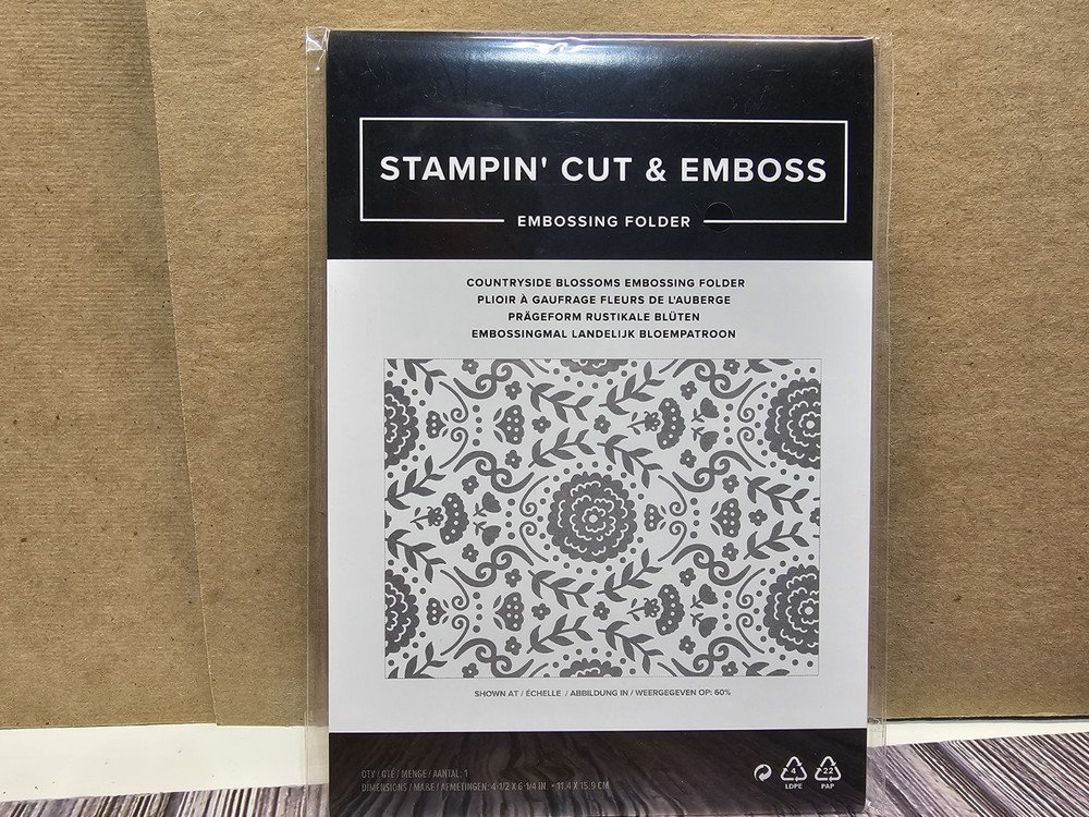 Stampin' UP! COUNTRYSIDE BLOSSOMS Embossing Folder