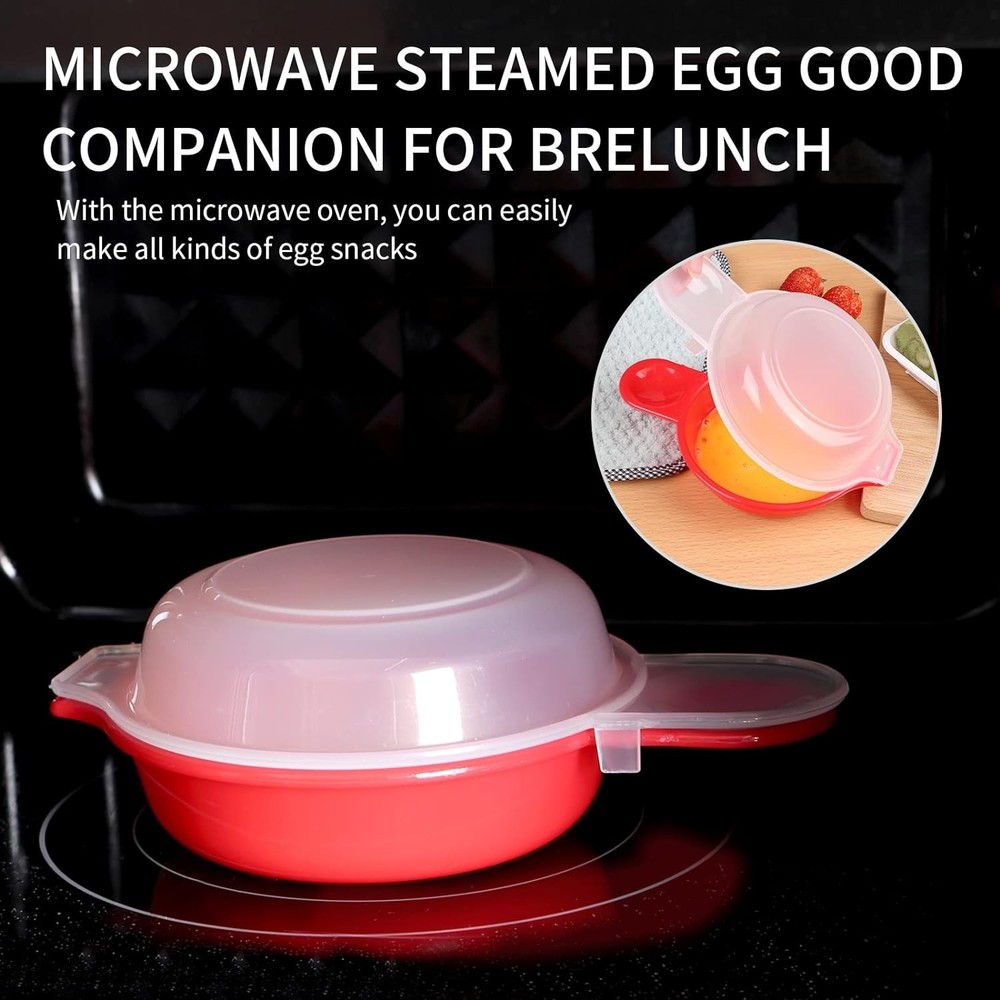 Compact Microwave Egg Maker Set - Fast Cooking for Delicious Sandwiches