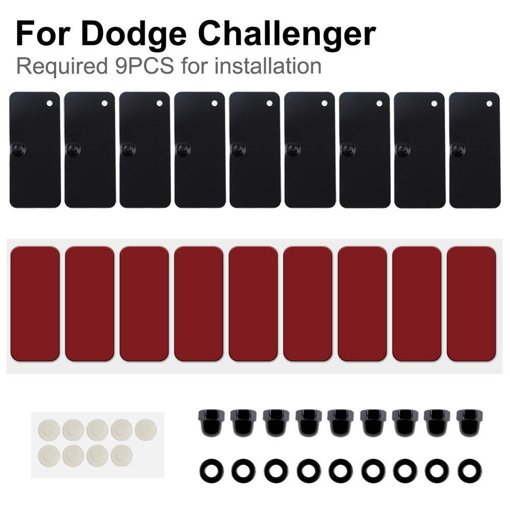 Rear Window Louvers Replacement Hardware Double Side Tape Mounting Tools Kit Set