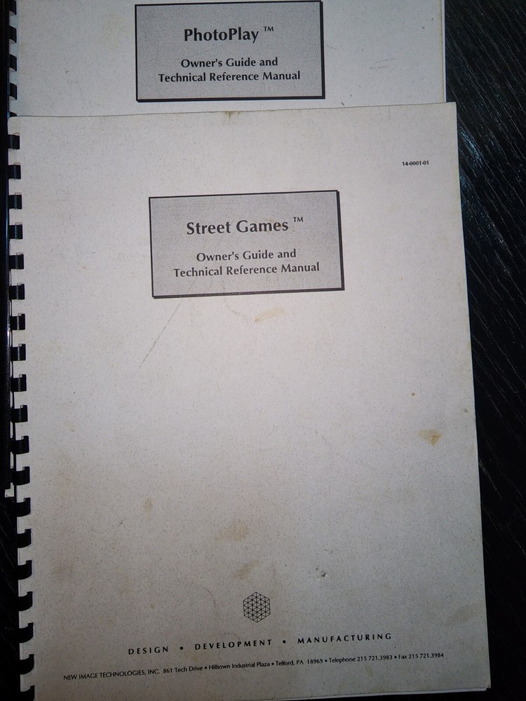 PhotoPlay & Street Games Manuals New Image Technologies