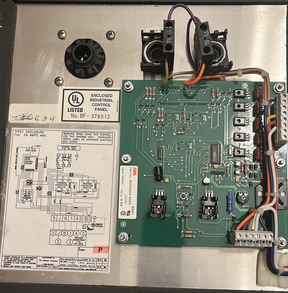 Salvajor ARSSLD4 Control Panel Complete 115V 1PH