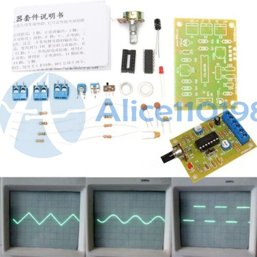 ICL8038 Monolithic Function Signal Generator Module Sine Square Triangle KIT