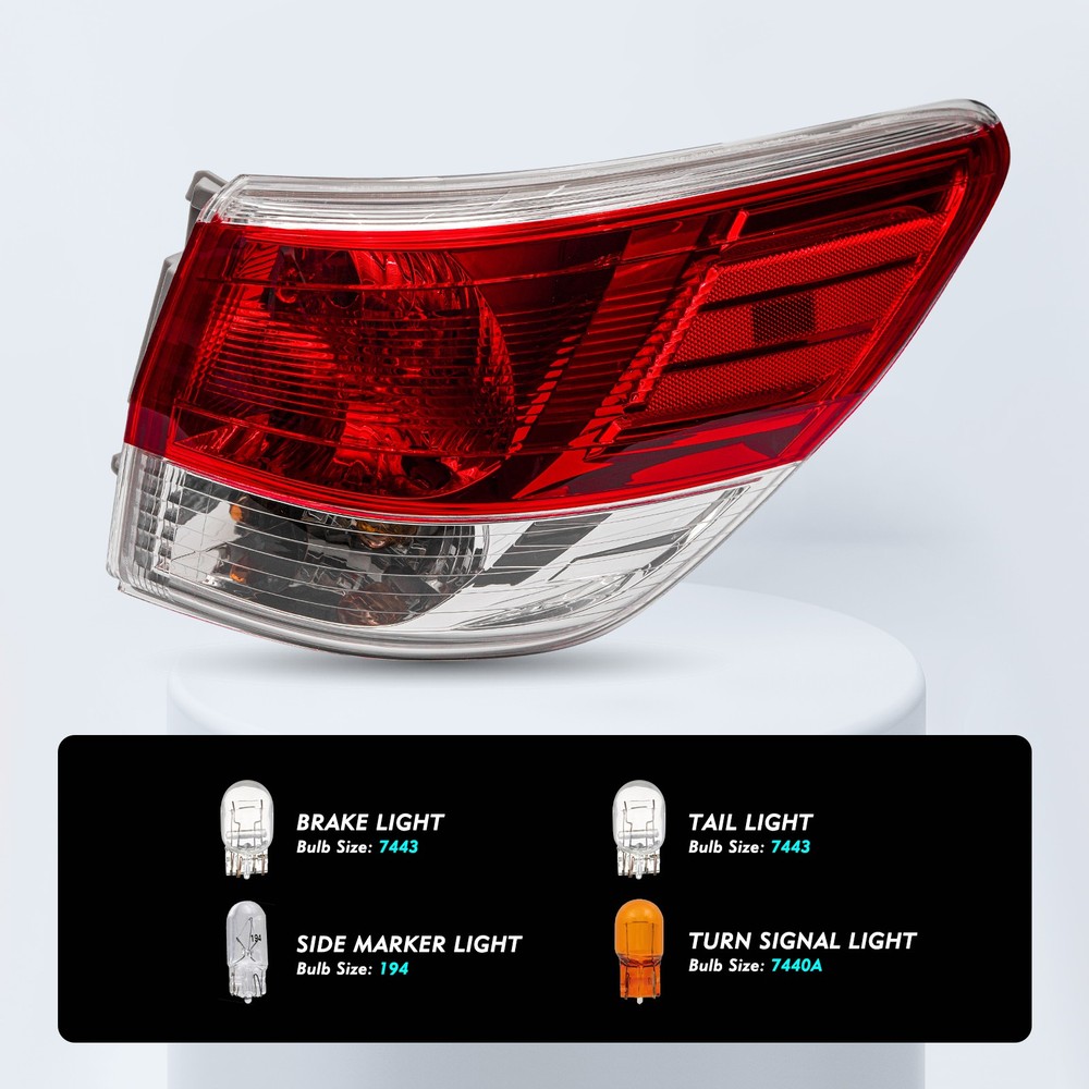 For 2013-2016 Nissan Pathfinder Right Passenger Rear Outer Tail Light Assembly