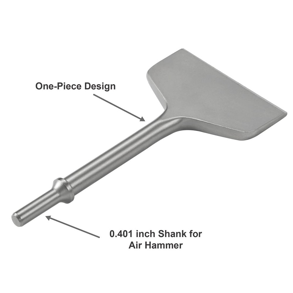 SPKLINE 4 Inch Wide Air Chisel Bit, Pneumatic Tile 4 Bit