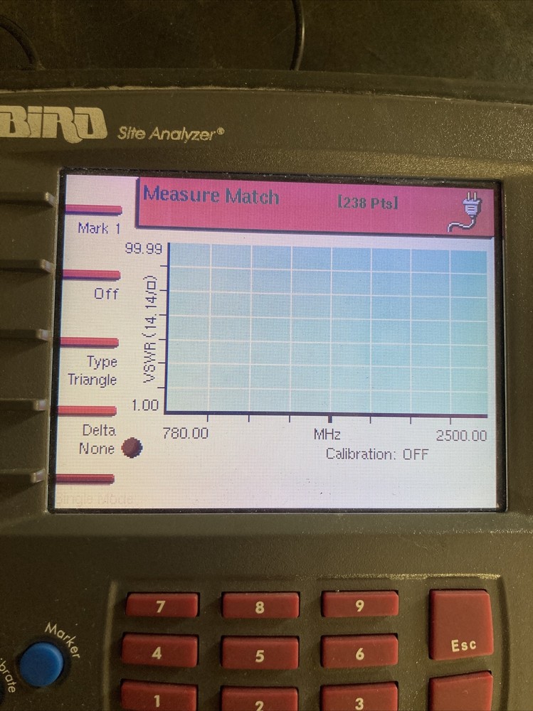 Bird Site Analyzer Model SA-2500EX 780-2500 MHz