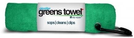 Green Microfiber Golf Greens Towel