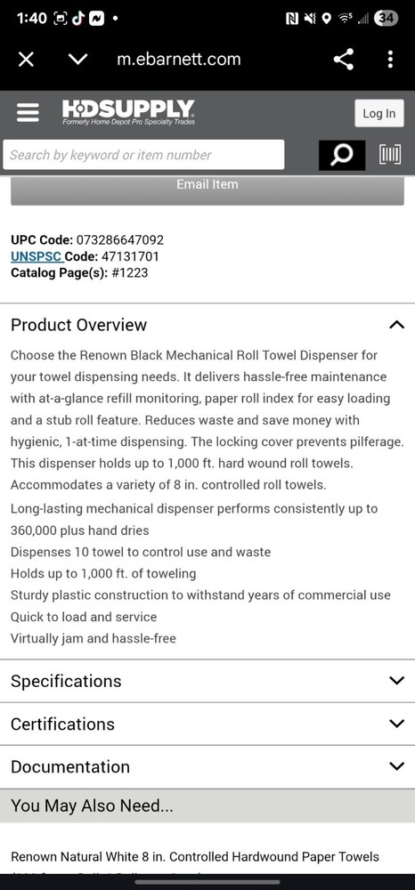 Automatic Paper Towel Dispenser $50 Includes Free Shipping.