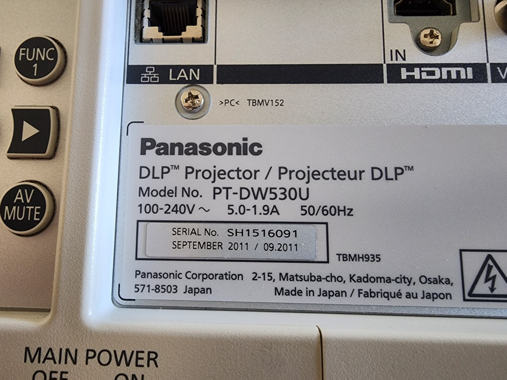 Panasonic PT-EW530 - WXGA LCD Projector