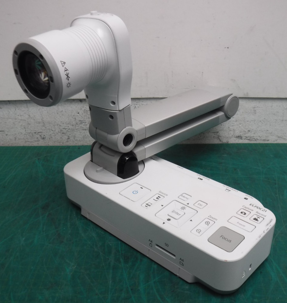 Epson ELPDC21 Document Camera with Power Supply – No USB Cable –Visual Presenter