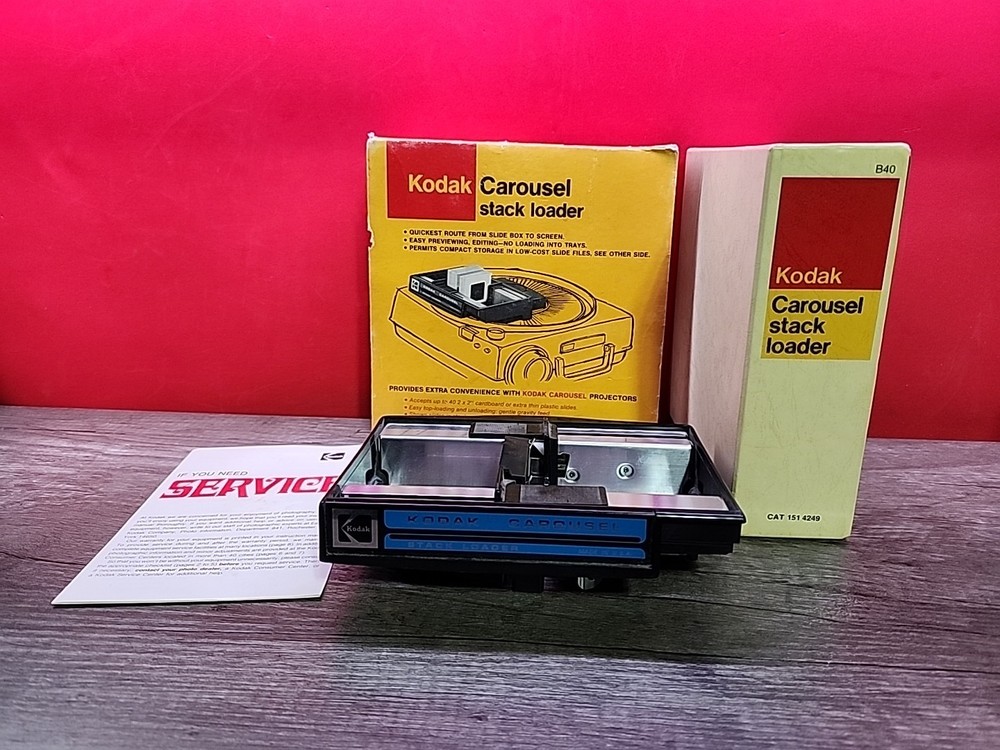 Kodak Carousel Stack Loader B40 w/Original Box & Sleeve