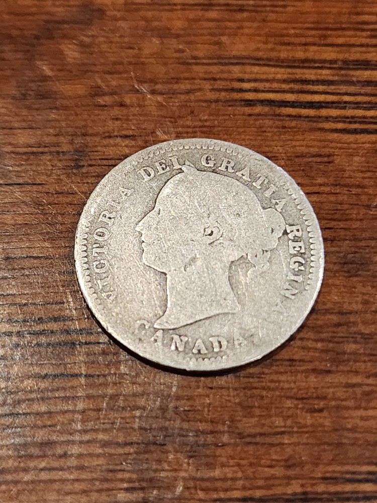 1881H Canada 10 Cents Silver Coin