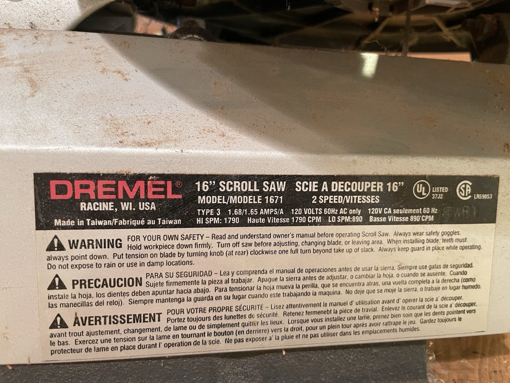 Dremel 16 Inch Scroll Saw Two Speed