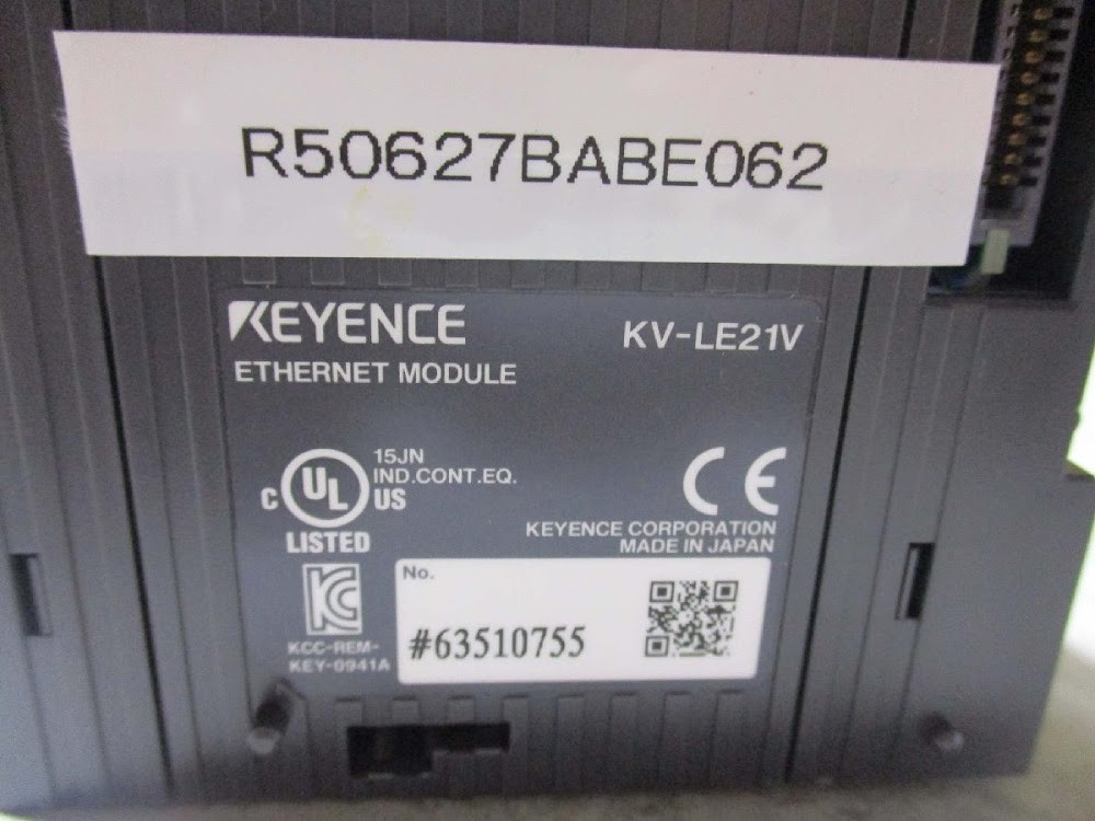 KEYENCE KV-LE21V Ethernet Unit Controller PLC Module USED