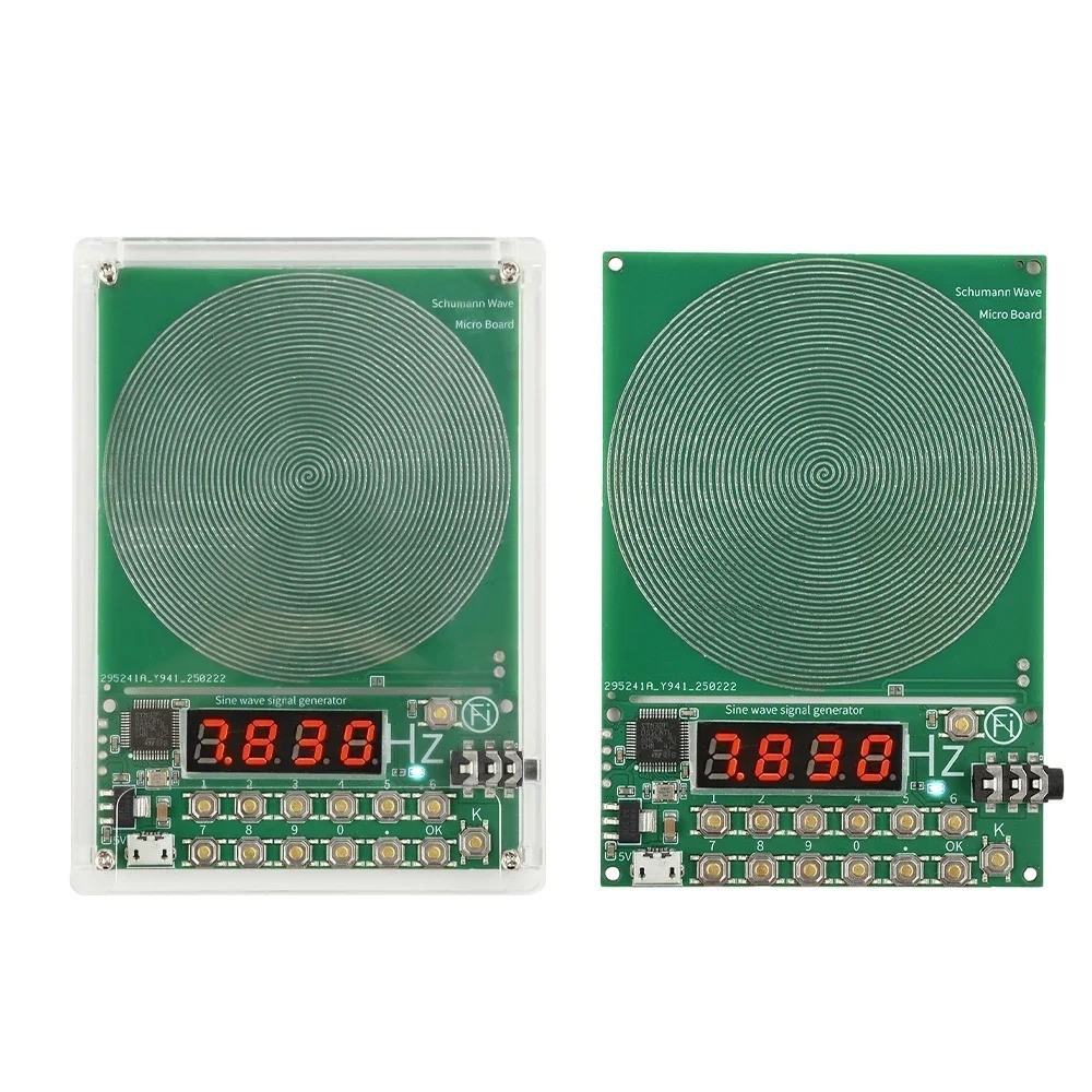 For Schumann Wave Generator Pulse Sine Frequency+Audio Output Connector+Case