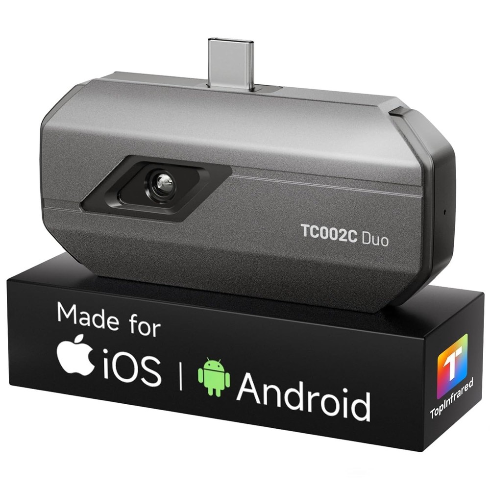 TC002C Duo Thermal Camera, Compatible with Any USB-C iPhone, iPad & Android Devi