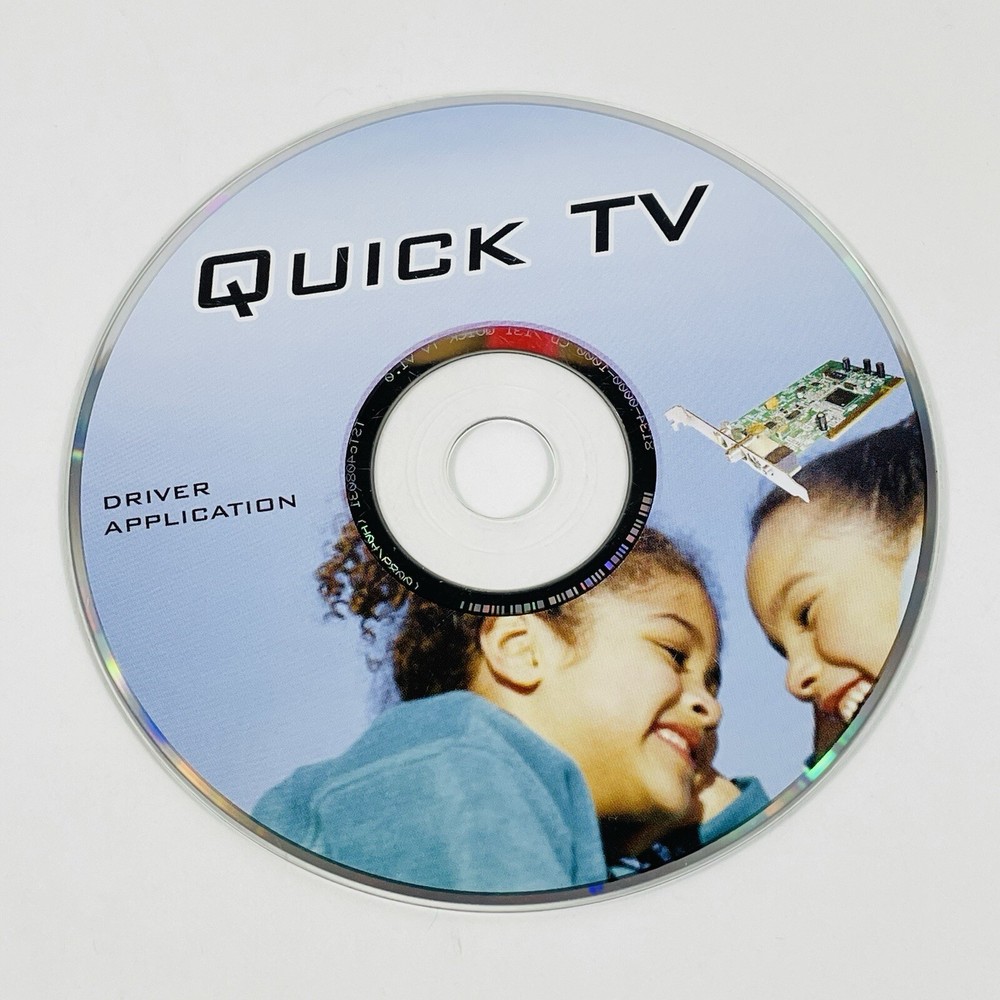 Quick TV Driver Application CD-ROM Software Disc