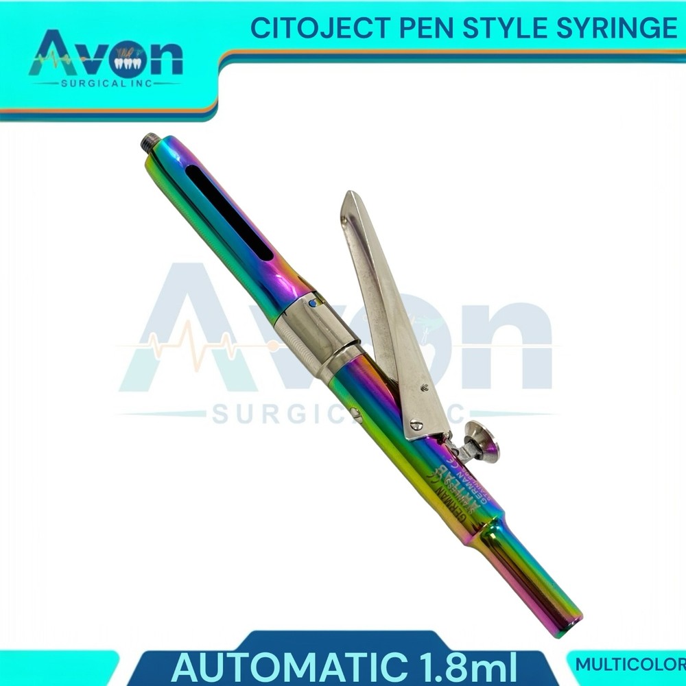 1 Ea Automatic Dosage Citoject Pen Syringe, 1.8mL, Multicolor - Dental Tools