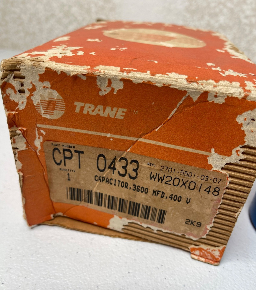 Trane CPT0433 Capacitor 3600 MFD 400V