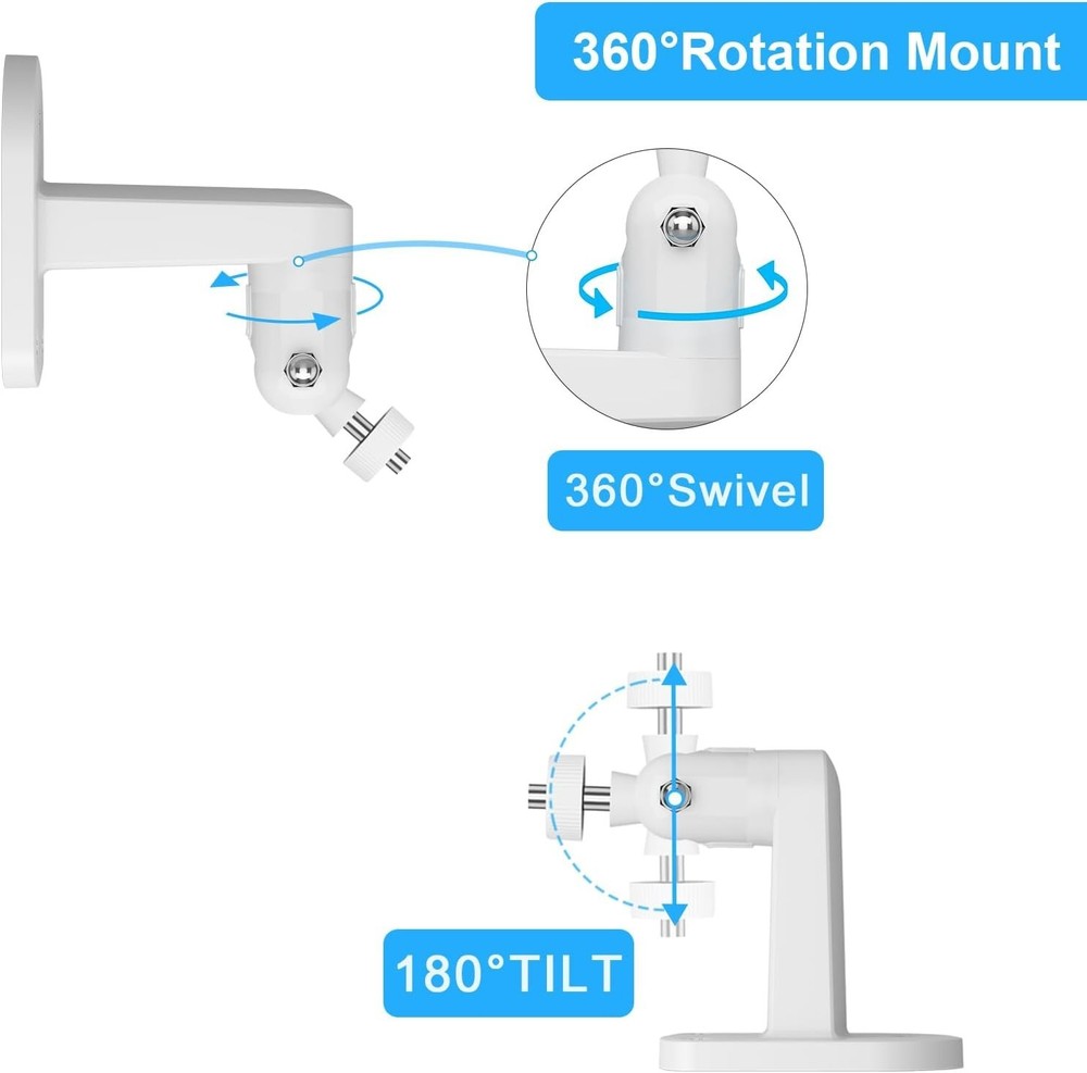 2 Pack Adhesive Wall Mount Compatible with Ring Stick Up Cam Wired/Battery,Ou...