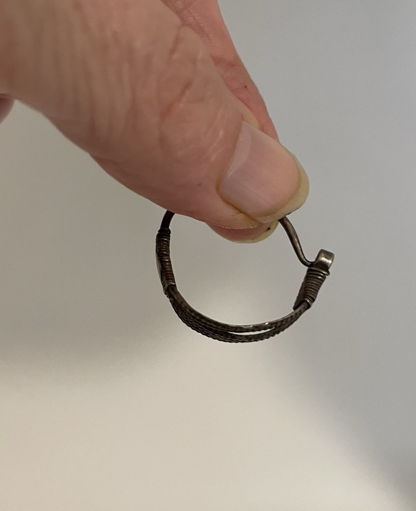 Antique Turkmen Silver Septum Ring