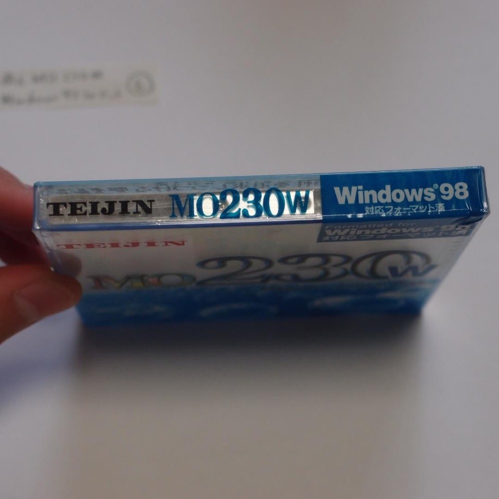 Teijin MO 230W 230MB Windows 98 Formatted Magneto Optical Disk Unopened