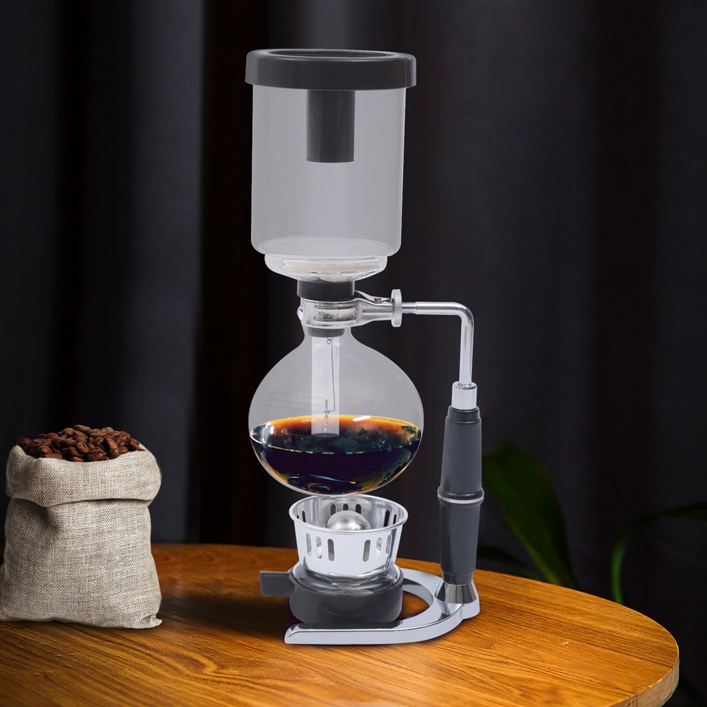 Coffee Syphon Tabletop Siphon Coffee Maker 5-Cup Syphon Coffee Brewer Machine
