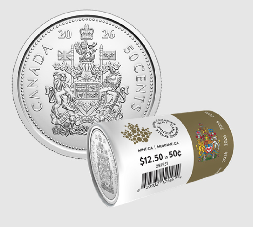 2026 CANADA 50 cent roll King Charles III - Collector's edition - special wrap
