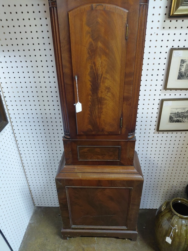 19TH CENTURY MAHOGANY TALL CASE CLOCK