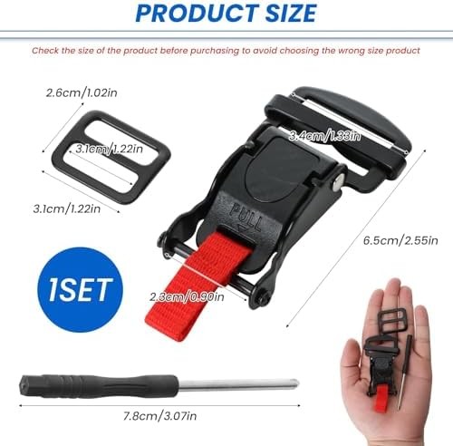 Motorcycle Helmet Quick Release Buckle Kit