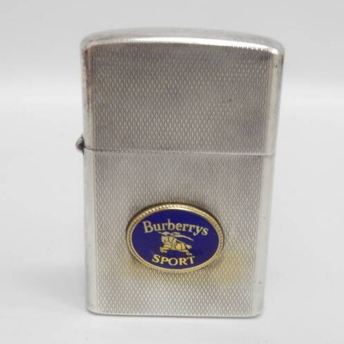 BURBERRY Gas Lighter Silver without box