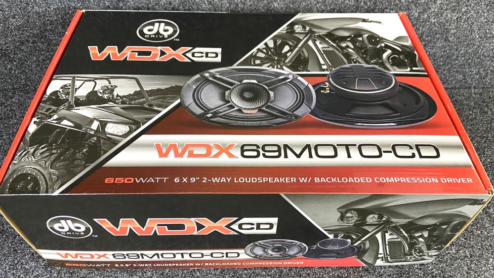 DB DRIVE WDX69MOTO-CD W/BACKLOADED COMPRESSION DRIVER 650 DYNAMIC/325 NOMINAL