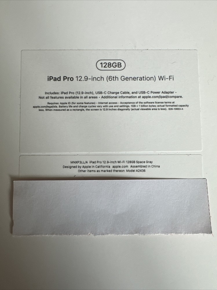 Apple iPad Box Only Empty Pro Air 4th 6th 9th 10th Generation