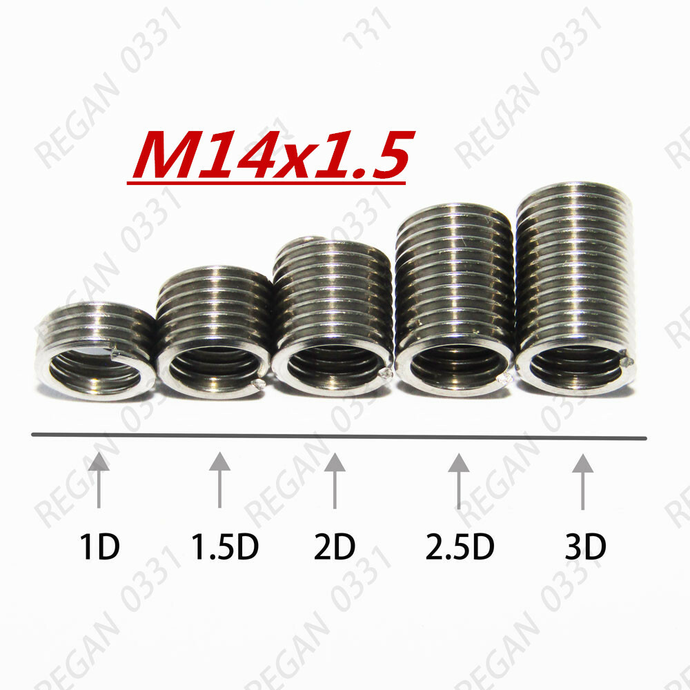 M12 M14 304 Stainless Helical Coil Wire Thread Insert British system