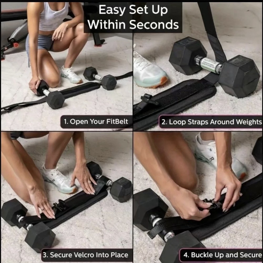 hip thrust belt dumbbell