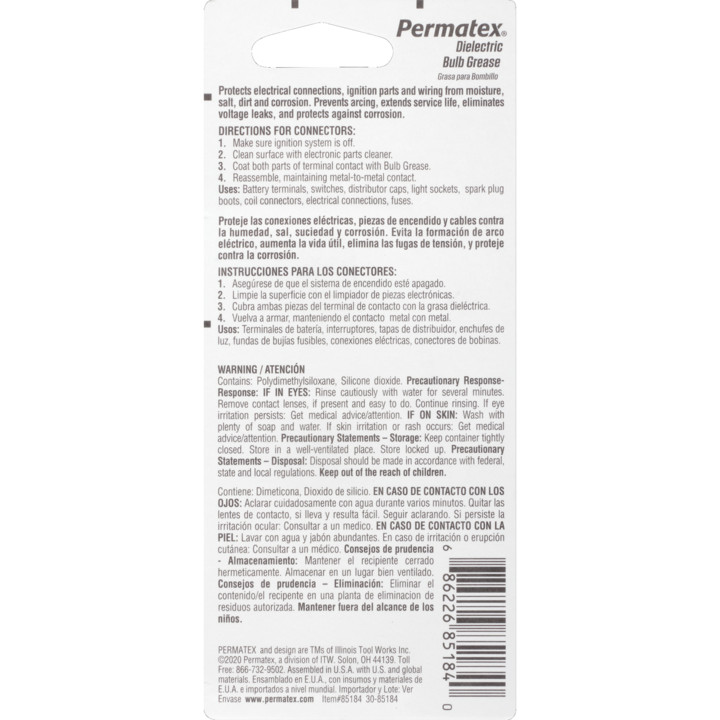PERMTX-LOCKT PERMATEX BULB GREASE- 85184