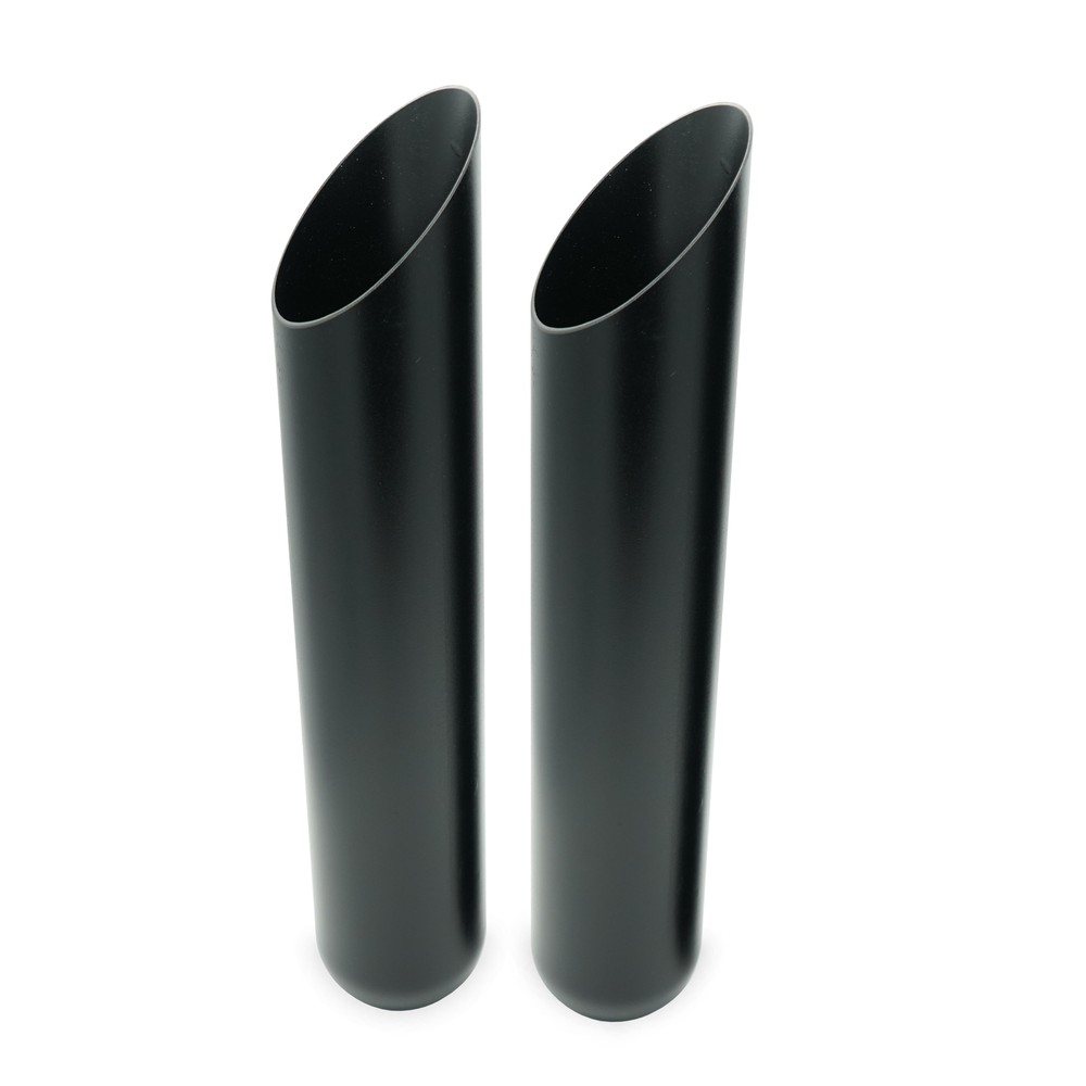 Chevy Blazer 95-99 2.5" Dual Exhaust Kits Glasspack Corner Exit Black Tips