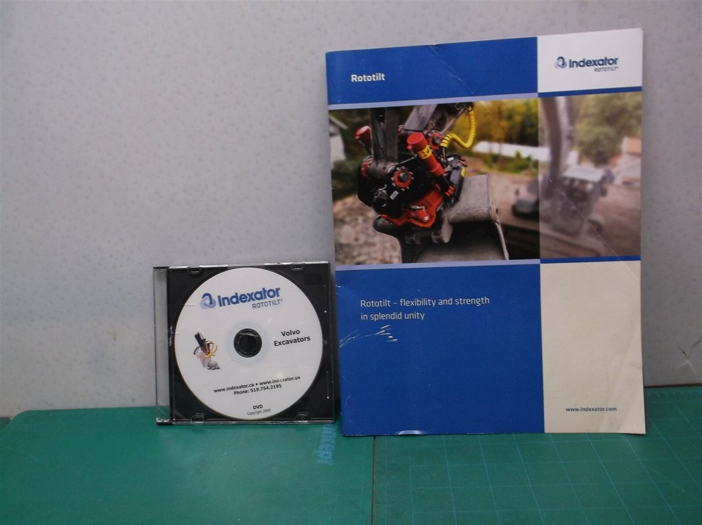 indextor rototilt booklet & dvd volvo ds1
