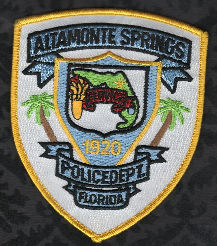 Altamonte Springs Florida Police Shoulder Patch VAR #2