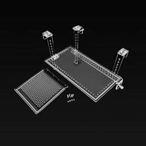 Turtle Hanging Basking Platform with Flexible Ladder, Adjustable Hook Acrylic...