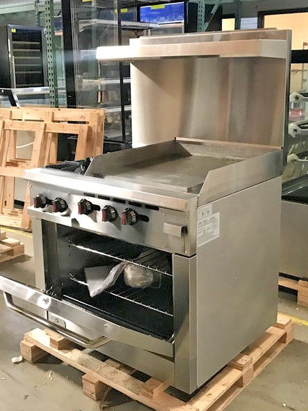 NEW 36" Oven Range Combo Griddle & 2 Burner Stove Top Commercial Kitchen NSF