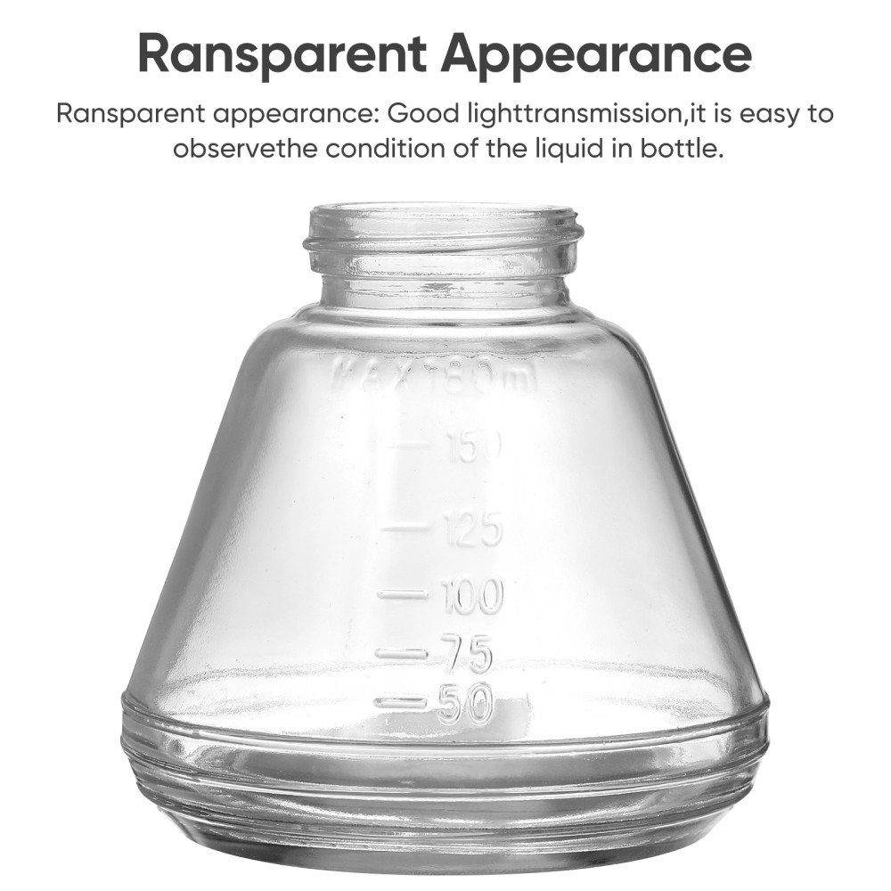 180ML Push Down Pump Glass Bottle Press Dispenser Empty Containersfor Liquids