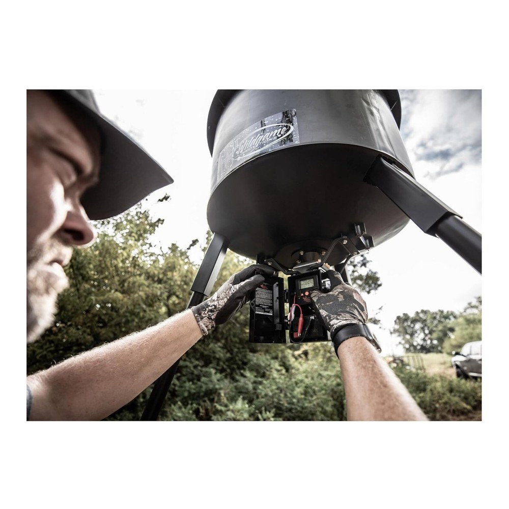 Wildgame Innovations Quick-Set 270 lbs Poly Barrel Game Feeder with Timer
