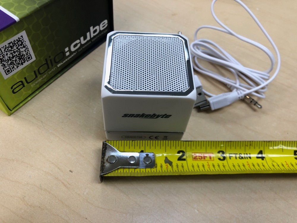 SnakeByte Powerful Wireless Mini Cube Speaker for Tablets, iPhone, Android